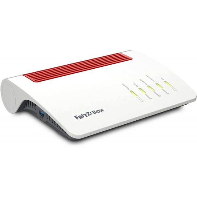 AVM FRITZ!Box 7590 AX – WLAN Router – weiß/rot WLAN-Router