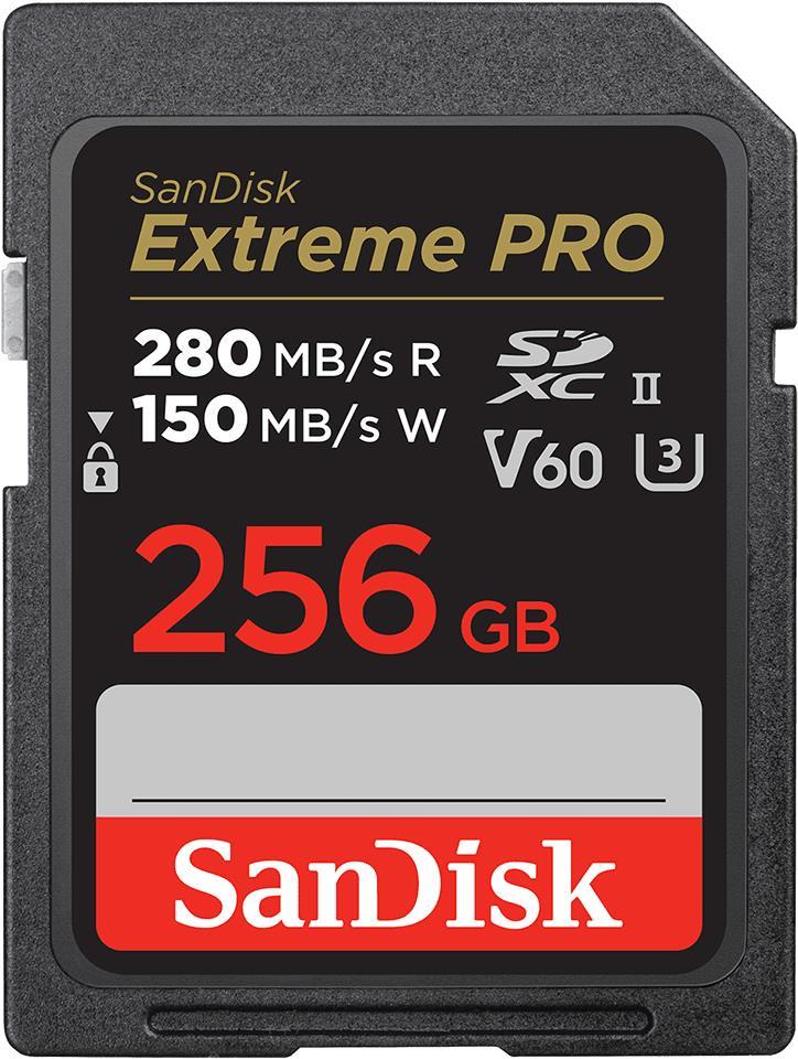 Kurzinfo: SanDisk Extreme Pro - Flash-Speicherkarte - 256 GB - Video Class V60 / UHS-II U3 / Class10 - microSDXC UHS-II Gruppe Flash-Speicher Hersteller SanDisk Hersteller Art. Nr. SDSDXEP-256G-GN4IN Modell Extreme Pro EAN/UPC 0619659202149 Produktbeschreibung: SanDisk Extreme Pro - Flash-Speicherkarte - 256 GB - microSDXC UHS-II Produkttyp Flash-Speicherkarte Formfaktor microSDXC UHS-II Speicherkarte Speicherkapazität 256 GB Geschwindigkeit Video Class V60 / UHS-II U3 / Class10 Technologie NAND Flash Software inbegriffen RescuePRO Deluxe (2 Jahre Download) Ausführliche Details Allgemein Produkttyp Flash-Speicherkarte Speicherkapazität 256 GB Arbeitsspeicher Geschwindigkeitsklasse Video Class V60 / UHS-II U3 / Class10 Lesegeschwindigkeit Bis zu 280 MB/s Schreibgeschwindigkeit Bis zu 150 MB/s Formfaktor microSDXC UHS-II Speicherkarte Technologie NAND Flash Besonderheiten Stoßfest