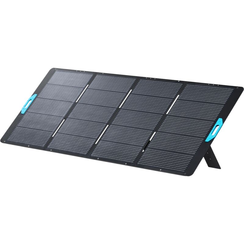 Das ANKER PS400 Solarmodul ist die Stromversorgung unterwegs für Ihre ANKER Powerstation. Je nach Modell können ein oder mehrere Solarmodule angeschlossen werden. Dank der integrierten proprietären Suncast-Technologie von ANKER erfolgt die Umwandlung von Sonnenstrahlen in Energie äußerst effizient. Die kratz- und witterungsbeständige Schutzschicht des Solarmoduls schützt die Solarzellen vor Schmutz