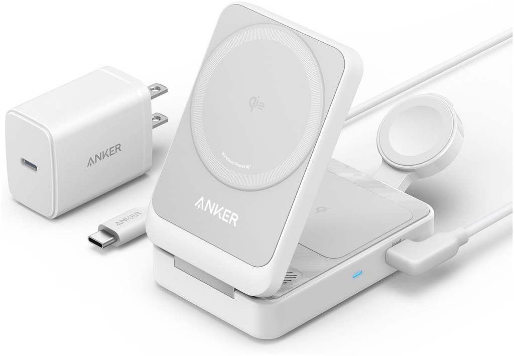 Anker Wireless Charger »MagGo Wireless Charging Station (Foldable 3-in-1)«