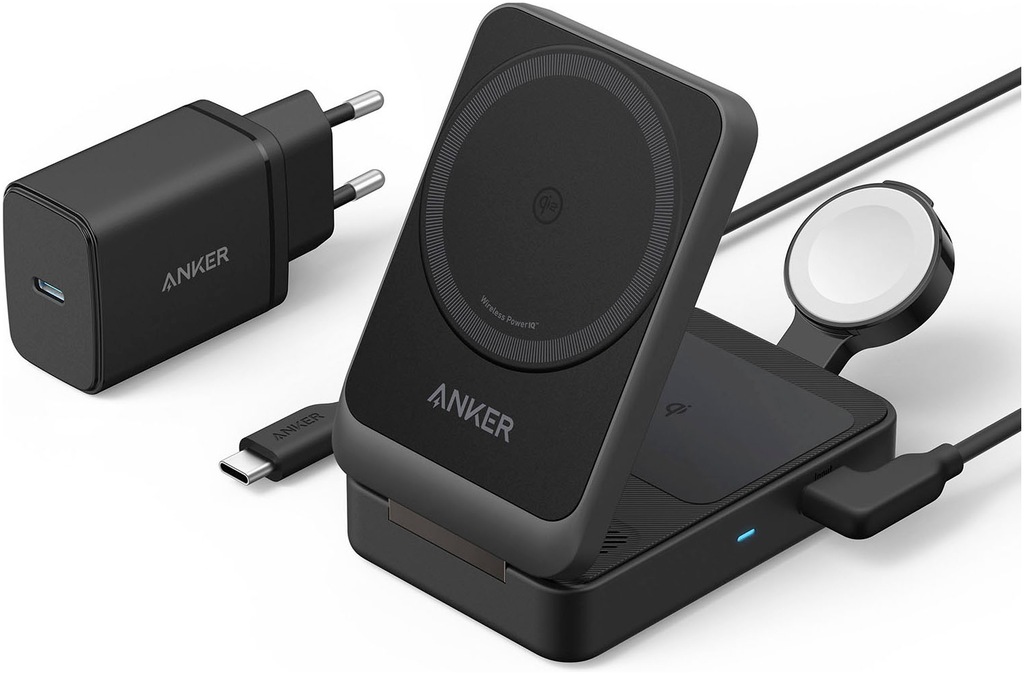 Anker Wireless Charger »MagGo Wireless Charging Station (Foldable 3-in-1)«