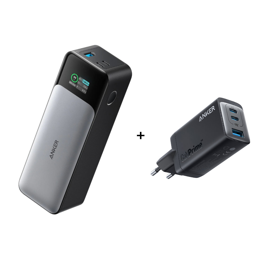 Anker 737 Powerbank + Prime 735 GaNPrime Ladegerät