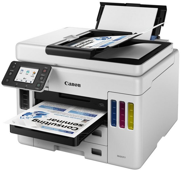 Canon Canon MAXIFY GX7050 Tintenstrahldrucker, (WLAN, Duplex-Druck, Duplex-Scan, Duplex- Einzug)