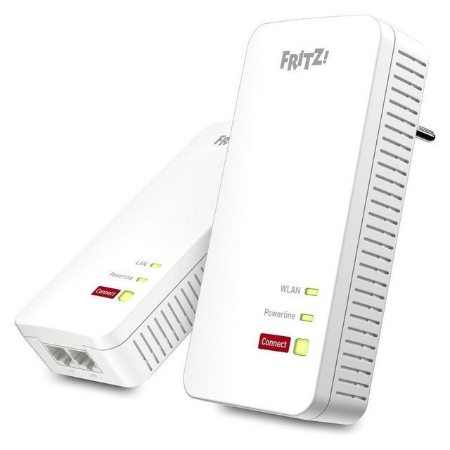 Das FRITZ!Powerline 1240 AX WLAN Set kombiniert Powerline