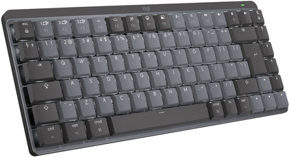 Kurzinfo: Logitech Master Series MX Mechanical Mini for Mac - Tastatur - hinterleuchtet - kabellos - Bluetooth LE - QWERTY - US International - Tastenschalter: Tactile Quiet - Space-grau Gruppe Tastaturen Hersteller Logitech Hersteller Art. Nr. 920-010837 EAN/UPC 5099206103368 Produktbeschreibung: Logitech Master Series MX Mechanical Mini for Mac - Tastatur - QWERTY - US International - Space-grau Gerätetyp Tastatur Hintergrundbeleuchtet Ja Schnittstelle Bluetooth LE Anschlusstechnik Kabellos Lokalisierung und Layout QWERTY US International Tastaturkurzbefehl-Funktion Multimedia