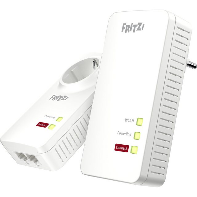 AVM AVM FRITZ!Powerline 1260 WLAN Set Powerline WLAN Network Kit 20002795 Reichweitenverstärker