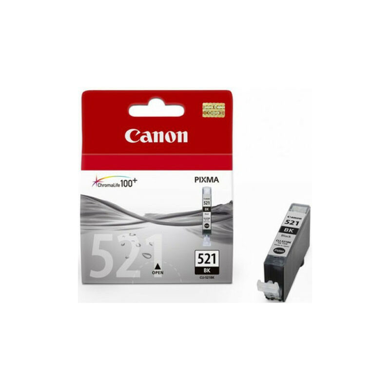 Canon – Tintenpatrone CLI-521BK 9ml schwarz (2933B001)