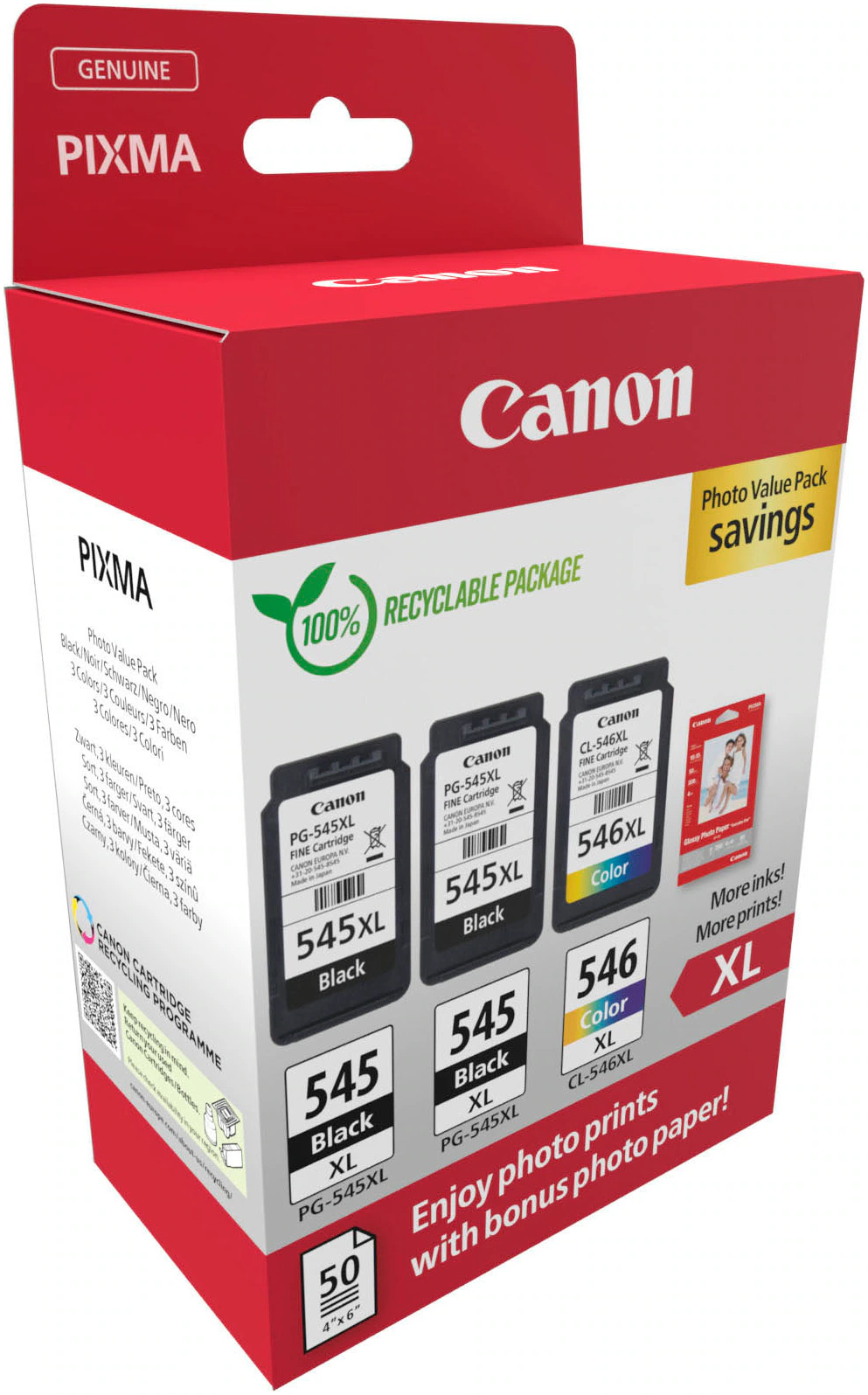 Canon Tintenpatrone »PG-545XLx2/CL-546X Photo Value…