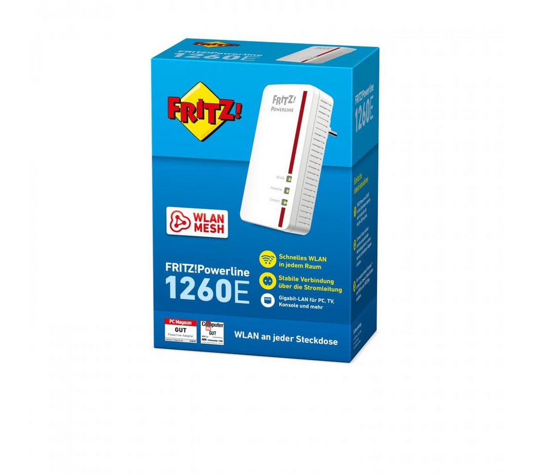 AVM Eingabestift AVM FRITZ!Powerline FRITZ! Powerline 1260E – 1200 Mbit/s – IEEE 802.11