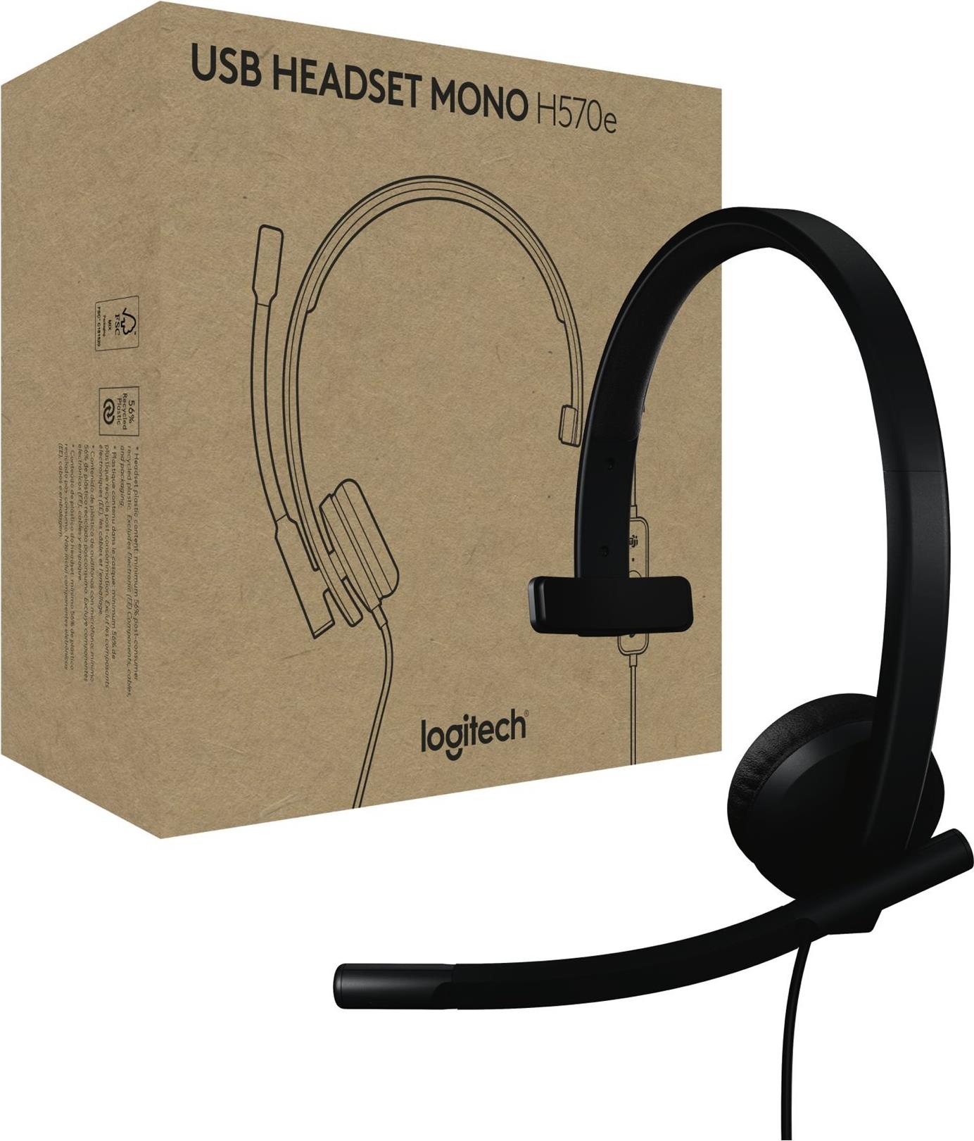 Logitech H570e – Headset – On-Ear – kabelgebunden – USB-A – Zertifiziert für Microsoft Teams (981-001426)