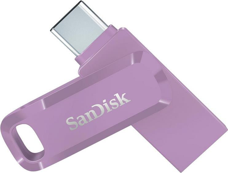 SanDisk Ultra Dual Drive Go USB 128GB USB-Stick USB Type-A / USB Type-C 3.2 Gen 1 (3.1 Gen 1) Lavendel (SDDDC3-128G-G46L)