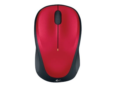 LOGITECH M235 Mouse optical wireless 2.4 GHz USB wireless receiver red. Diese komfortable und zuverlässige Maus ist der ideale Begleiter.  - Eingabe / Ausgabe Mäuse & Tastaturen Mäuse - LOGI M235 Wireless Mouse Red