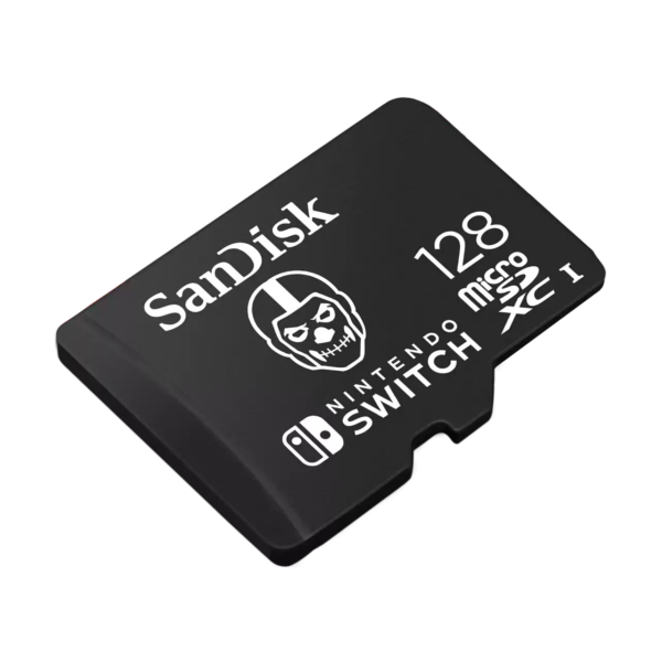 rnGut gerüstet für die nächste RundernDie offiziell lizenzierte Fortnite SanDisk microSDXC-Karte für Nintendo Switch erweitert Ihren Systemspeicher um bis zu 256 GB1 - genug für Fortnite und Ihre anderen Lieblingsspiele. Springen Sie aus dem Schlachtenbus und übernehmen Sie das Kommando - Lese- und Schreibgeschwindigkeiten von bis zu 100 MB/s bzw. 90 MB/s machen es möglich.rnVon Nintendo lizenziert für die Nintendo SwitchrnDie Fortnite-Edition der SanDisk microSD-Karte für die Nintendo Switch bietet zuverlässigen Speicher für den Sprung in die Schlacht