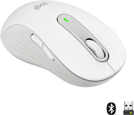 Logitech Signature M650 L Wireless Mouse OFF-WH Maus (910-006240)