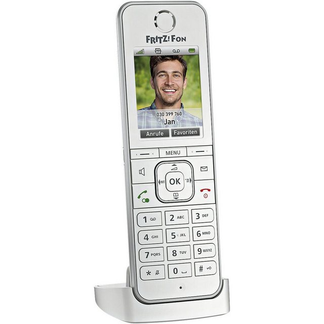 AVM FRITZ!FON C6 Schnurloses DECT-Telefon (für Telefonie und Smart Home)