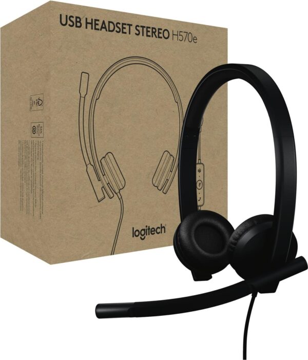 Logitech H570e - Headset - On-Ear - kabelgebunden - USB-A - Zertifiziert für Microsoft Teams (981-001430)