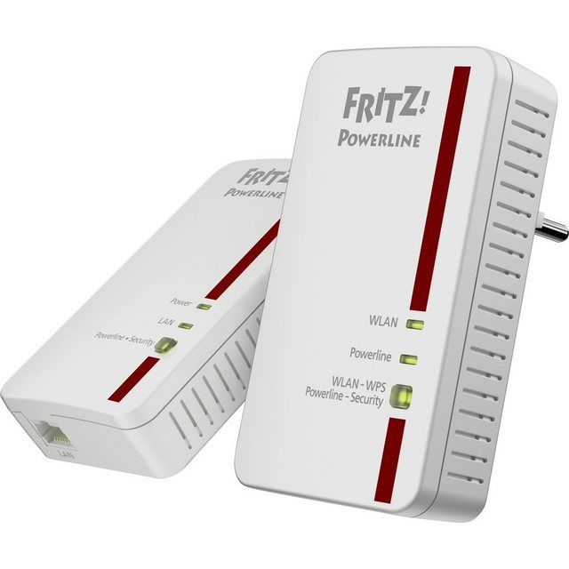 AVM AVM FRITZ!Powerline 1240E WLAN Set Powerline WLAN Starter Kit 20002745 Reichweitenverstärker