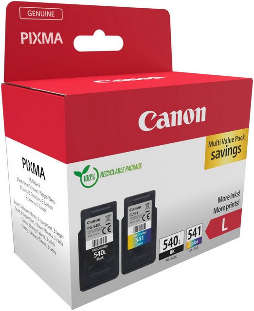 Canon PG540L/CL541XL Photo Value Pack Tintenpatrone (Packung, 2-tlg)