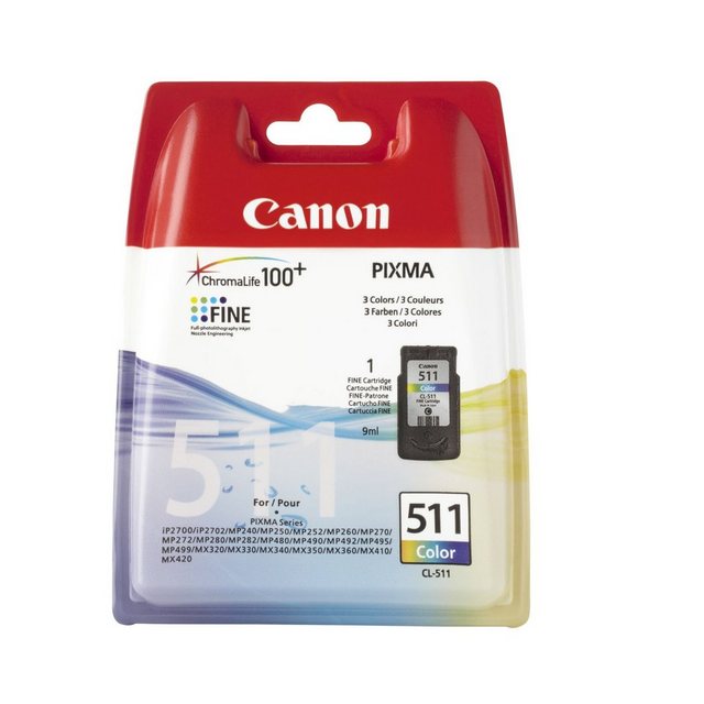 Canon CL-511 Tintenpatrone (Kompatibel mit PIXMA)