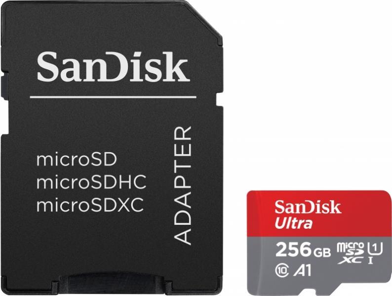 SanDisk Ultra 256 GB MicroSDXC UHS-I Klasse 10 (SDSQUAC-256G-GN6MA)