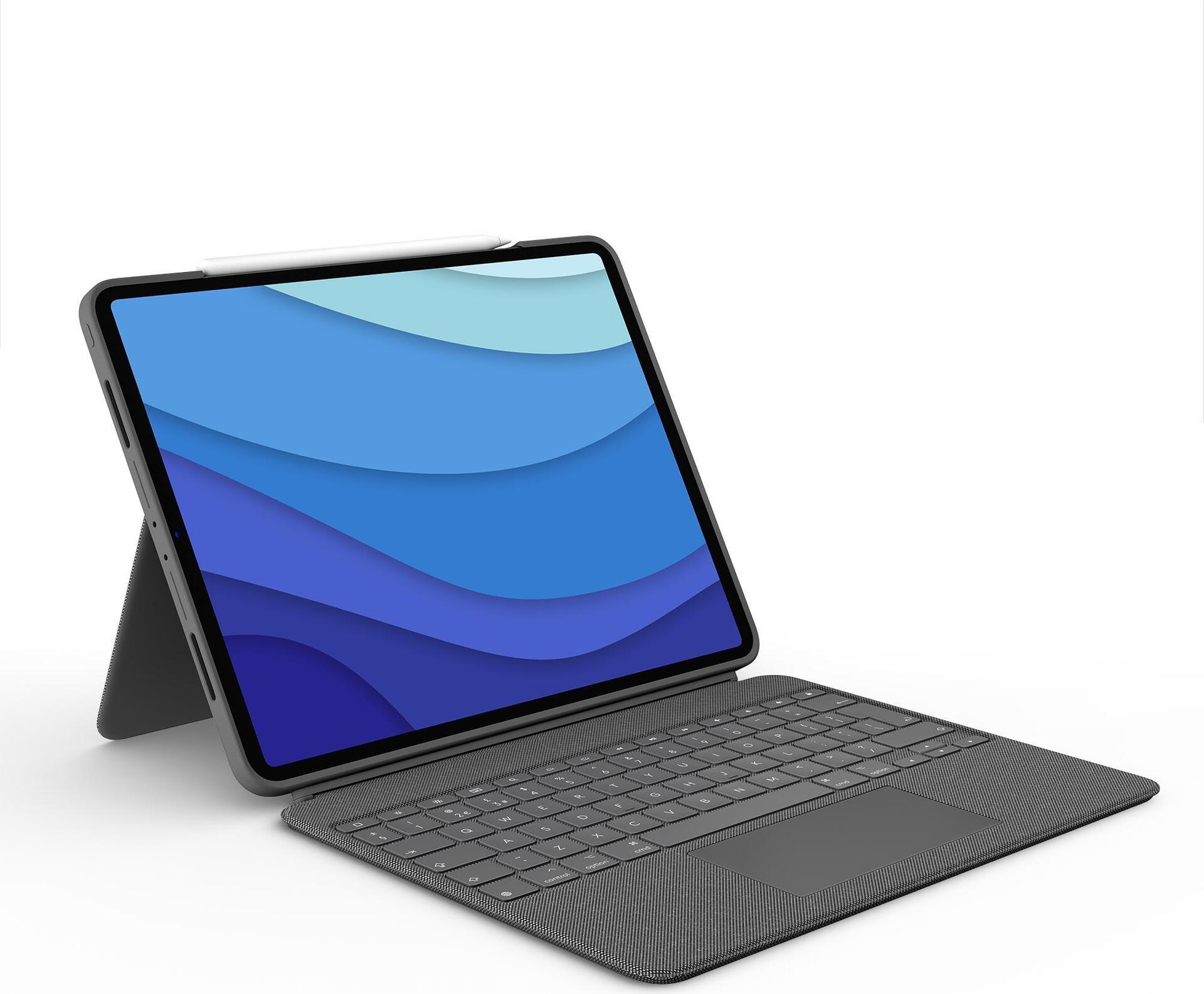 Kurzinfo: Logitech Combo Touch - Tastatur und Foliohülle - mit Trackpad - hintergrundbeleuchtet - Apple Smart connector - QWERTZ - Schweiz - Oxford Gray - für Apple 12.9 iPad Pro (5. Generation) Gruppe Tastaturen Hersteller Logitech Hersteller Art. Nr. 920-010209 Modell Combo Touch EAN/UPC 5099206095700 Produktbeschreibung: Logitech Combo Touch - Tastatur und Foliohülle - mit Trackpad - QWERTZ - Schweiz - Oxford Gray Gerätetyp Tastatur und Foliohülle Hintergrundbeleuchtet 16-stufig Schnittstelle Apple Smart connector Eingabegerät Tastatur Anschlusstechnik Kabelgebunden Eingebaute Geräte Trackpad Lokalisierung und Layout QWERTZ Schweiz Tastaturkurzbefehl-Funktion Suchen