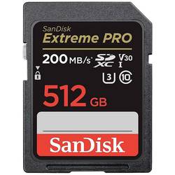 SanDisk Extreme PRO SDXC-Karte 512 GB Class 10 UHS-I stoßsicher