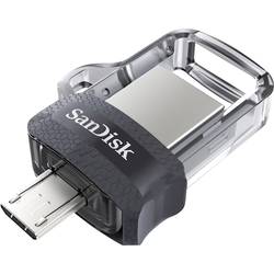 Das SanDisk Ultra® Dual Laufwerk m3.0 erleichtert das Übertragen von Inhalten von Ihrem Smartphone zu Ihrem Computer. Dieses Laufwerk ist an dem einen Ende mit einem Micro-USB-Anschluss und an dem anderen mit einem USB 3.0-Anschluss ausgestattet. Dadurch erleichtert es das geräteübergreifende Übertragen von Inhalten