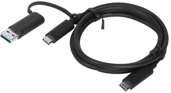 Lenovo USB-Kabel USB 3.2 Gen1 (USB 3.0 / USB 3.1 Gen1) USB-A Stecker, USB-C® Stecker 1.00 m 4X90U90618