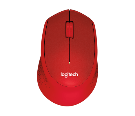 Logitech M330 Silent Plus Maus, rot