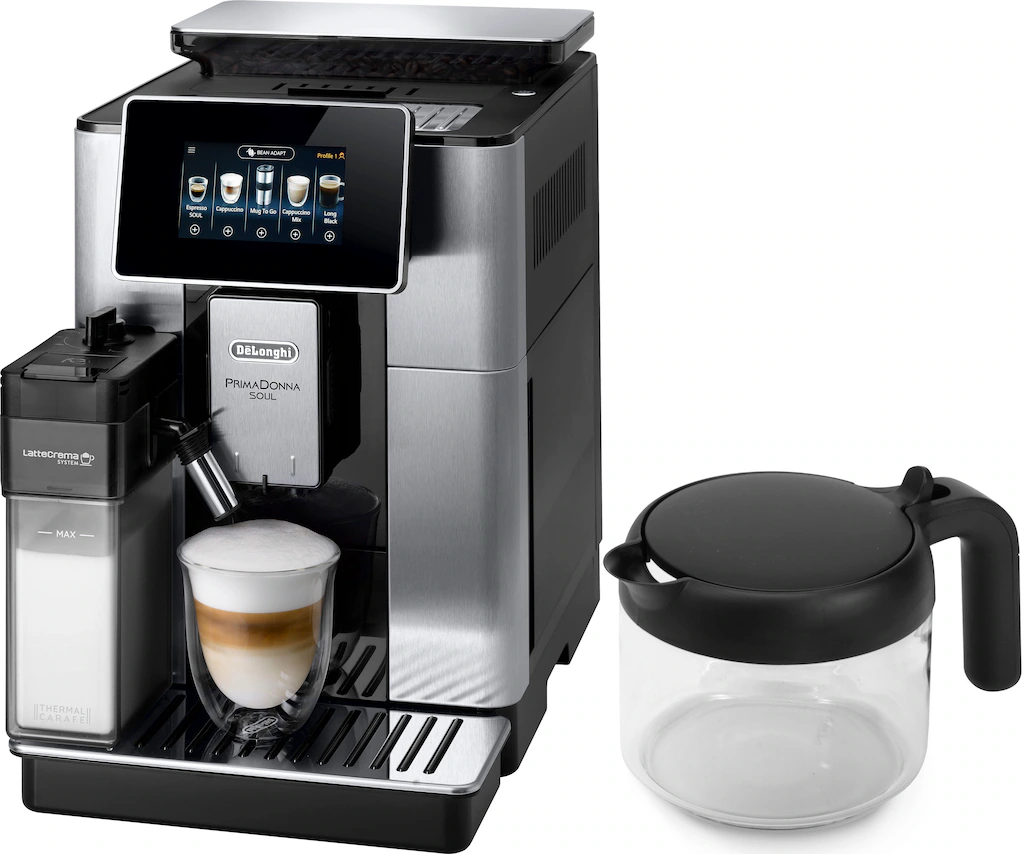 De’Longhi Kaffeevollautomat »PrimaDonna Soul ECAM 610.75.MB«, inkl. Kaffeekanne im Wert von UVP € 29,99