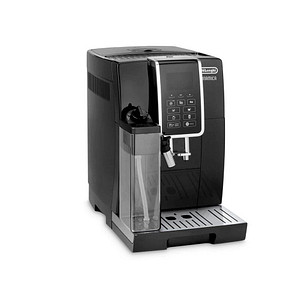 Der DeLonghi Dinamica ECAM350.55.B Kaffeevollautomat schwarz – für den perfekten Start in den TagMit dem DeLonghi Dinamica ECAM350.55.B Kaffeevollautomaten schwarz zaubern Sie einen besonderen Kaffeegenuss für Ihre Mitarbeiter und/oder Kunden und das ganz einfach per Knopfdruck.Diese praktischen Eigenschaften warten auf Sie:Cappuccino auf Knopfdruck