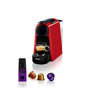 Schlankes Design und leckere Kaffeekreationen: die DeLonghi Nespresso Essenza Mini Kapselmaschine rotMit der DeLonghi Nespresso Essenza Mini Kapselmaschine rot klappt die Kaffeezubereitung besonders einfach. Die Bedienung