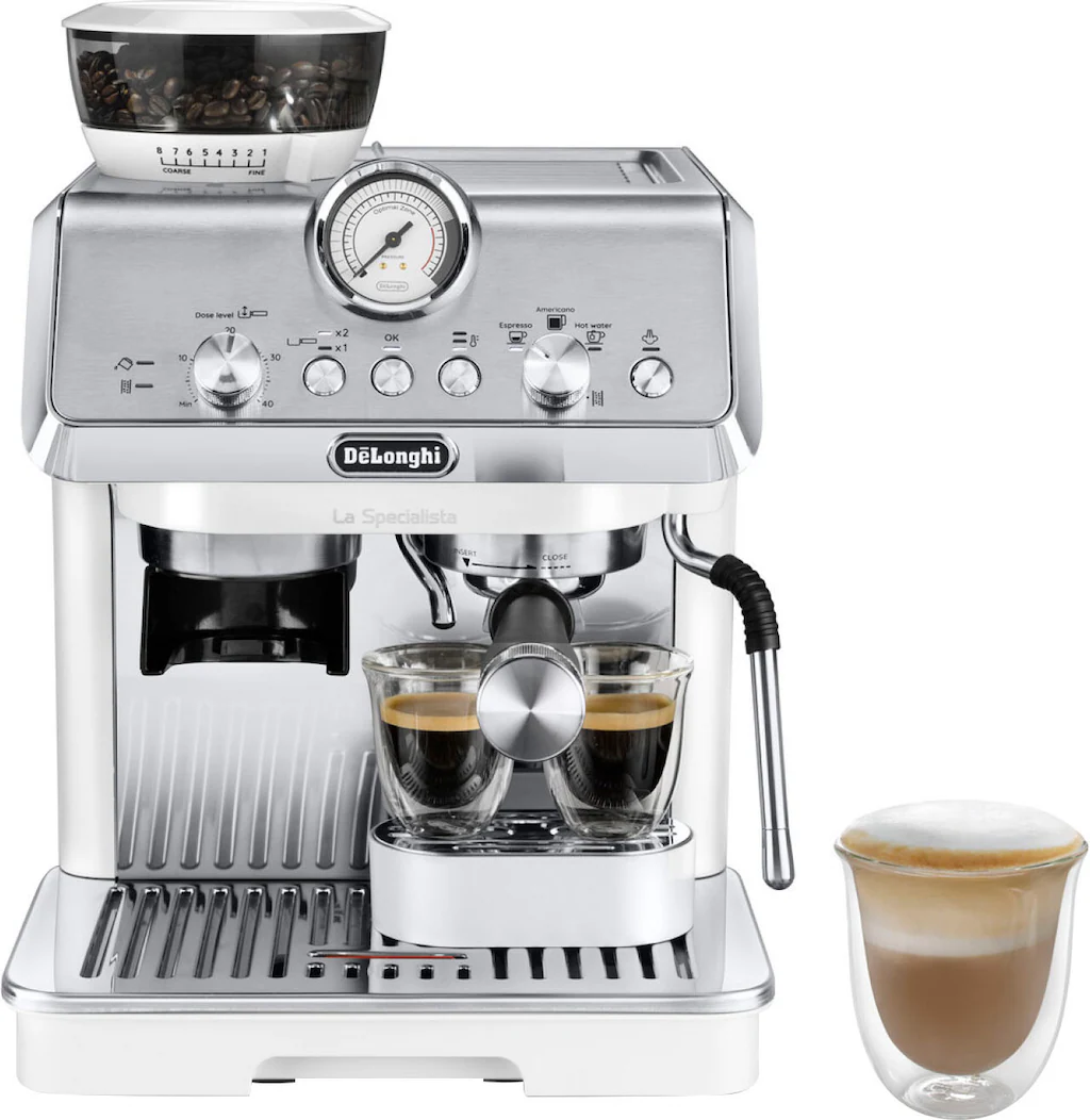 De’Longhi Espressomaschine »LaSpecialista Arte EC9155.W«, weiß, Siebträger mit MyLatte Art System