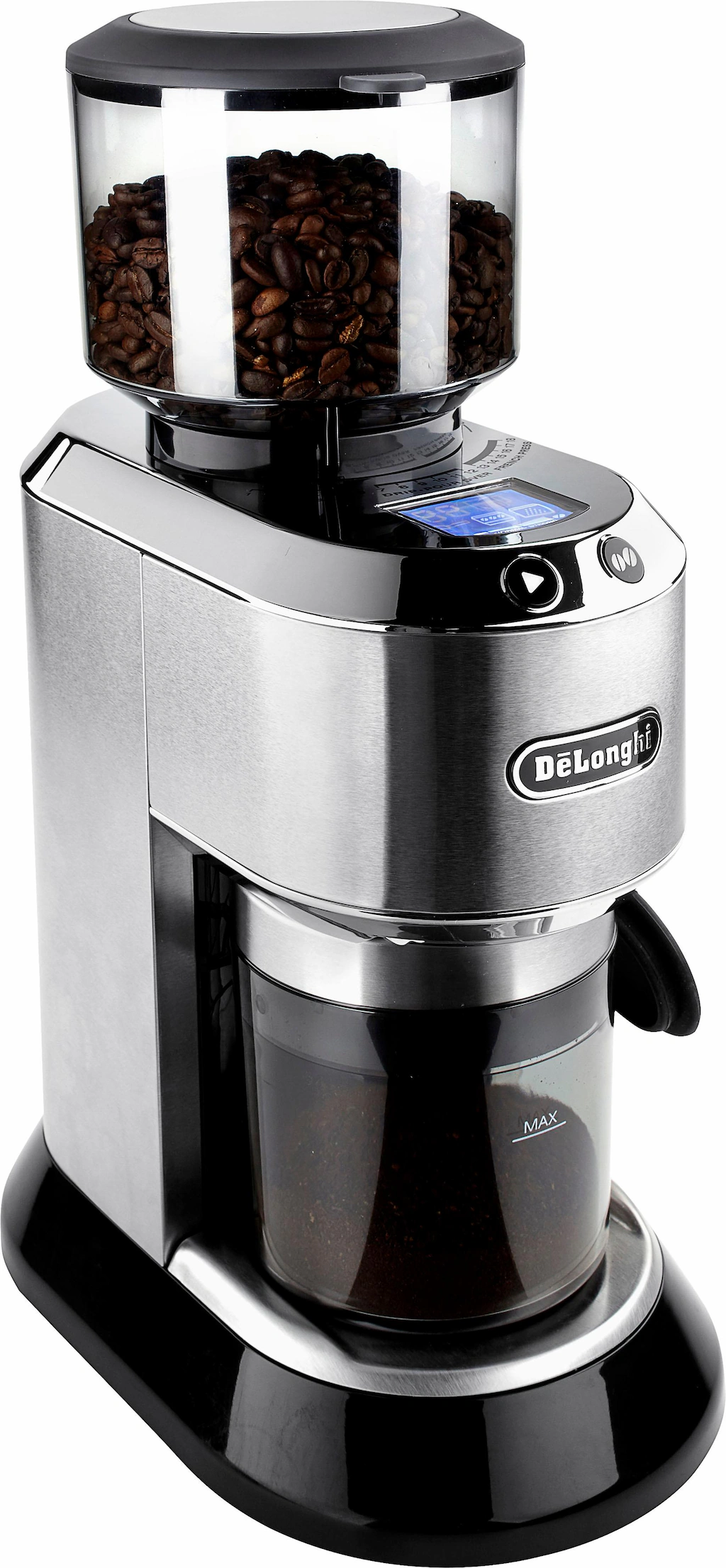 De’Longhi Kaffeemühle »Dedica KG521.M«, 150 W, Kegelmahlwerk, 350 g Bohnenbehälter, inkl. Siebträgeradapter