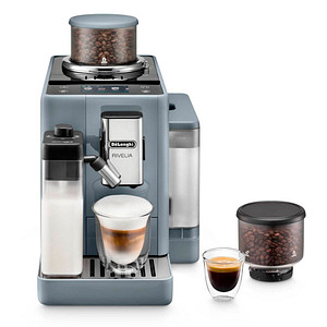 Der DeLonghi Rivelia EXAM 440.55.G Kaffeevollautomat grau bietet unübertroffenen Geschmack für GenießerGanz nach dem Geschmack leidenschaftlicher Kaffeeliebhaber ist der DeLonghi Rivelia EXAM 440.55.G Kaffeevollautomat grau. Denn mit seinem hochwertigen Mahlwerk und variablen Einstellungen bringt er das intensive Aroma jeder einzelnen Bohne besonders zur Geltung.Wichtige Funktionen im Überblick:Wassermenge einstellbar