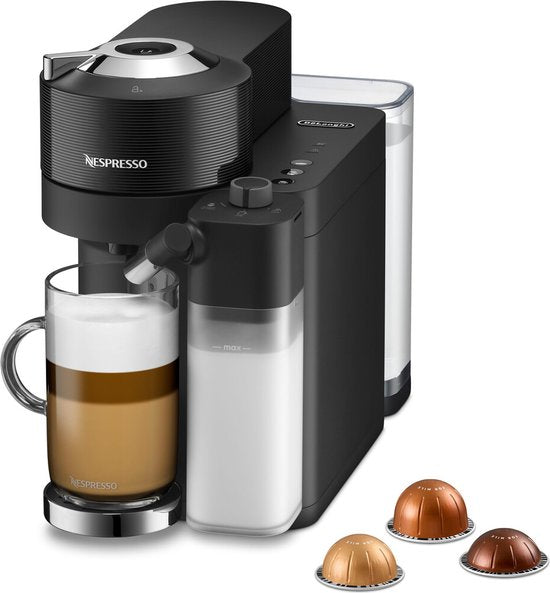 De’Longhi Nespresso Vertuo Lattissima ENV300.B – Kaffeetassenmaschine – Schwarz