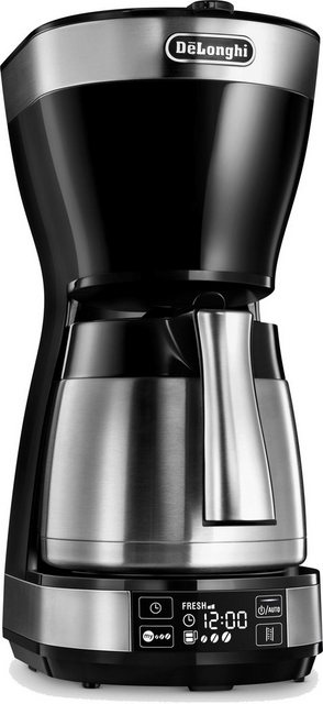 De’Longhi Filterkaffeemaschine ICM 16731, 1,25l Kaffeekanne, Papierfilter