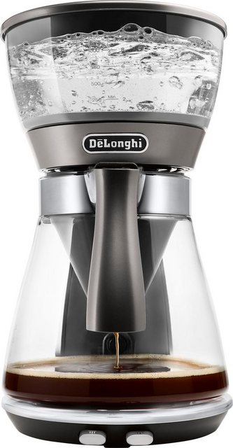 De’Longhi Filterkaffeemaschine Clessidra ICM 17210, 1,25l Kaffeekanne, Papierfilter, nach zertifiziertem ECBE Standard