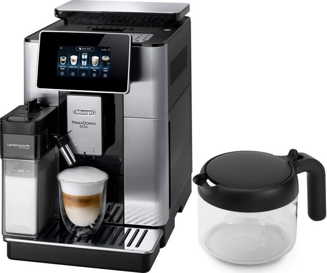 De’Longhi Kaffeevollautomat PrimaDonna Soul ECAM 610.75.MB, inkl. Kaffeekanne im Wert von UVP € 29,99