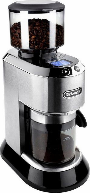 De’Longhi Kaffeemühle Dedica KG521.M, 150 W, Kegelmahlwerk, 350 g Bohnenbehälter, inkl. Siebträgeradapter