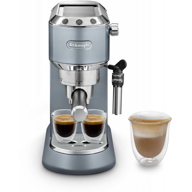 De’Longhi Siebträgermaschine DeLonghi EC 785.AE Dedica Metallics Siebträgermaschine., Kaffeebohnen, Pumpdrucksystem