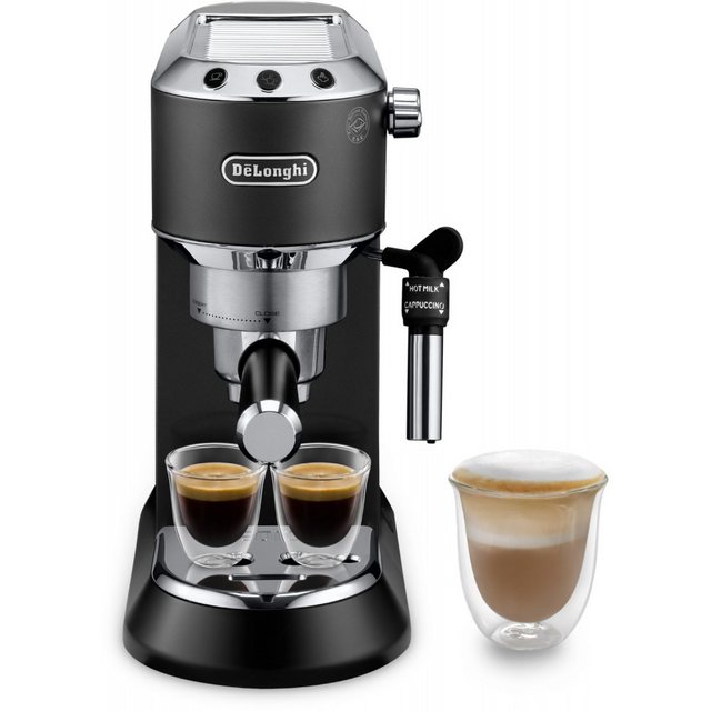 De’Longhi Siebträgermaschine DeLonghi EC 685.BK Dedica Style Siebträgermaschine., Pumpdrucksystem, Pumpdrucksystem