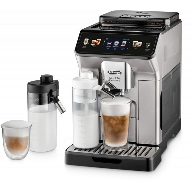 De’Longhi Kaffeevollautomat DeLonghi ECAM 450.55.S Eletta Explore Kaffee-Vollautomat., Manuell einstellbar