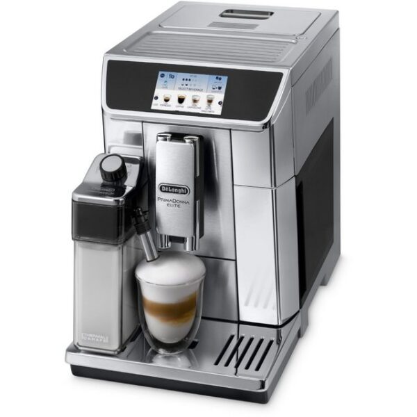 Der DeLonghi ECAM 656.75.MS PrimaDonna Elite Kaffee-Vollautomat in edelstahl/silber bietet ein Sensor-Touch-TFT-Farbdisplay