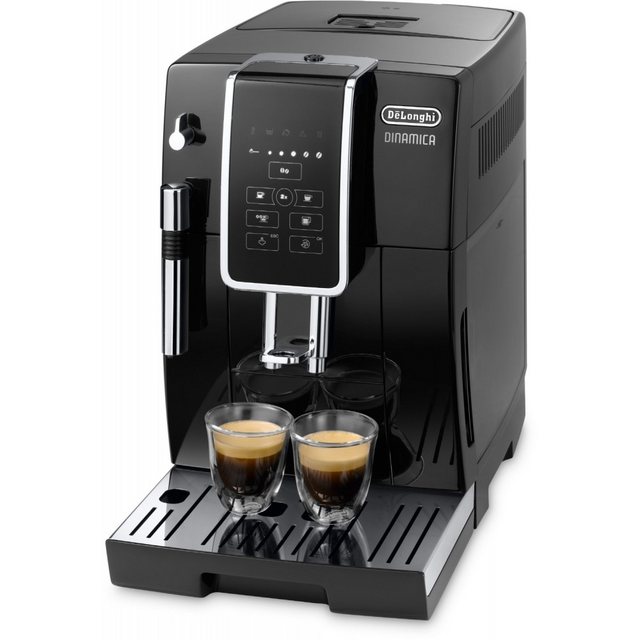 Entdecken Sie den DeLonghi ECAM 350.15.B Dinamica in elegantem Schwarz – ein hochwertiger Kaffeevollautomat