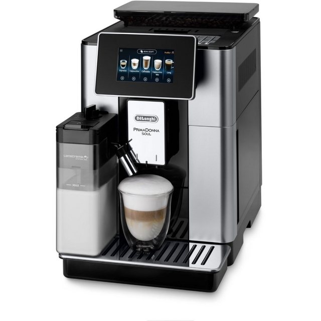 De’Longhi Kaffeemaschine mit Mahlwerk PrimaDonna Soul ECAM 610.55.SB