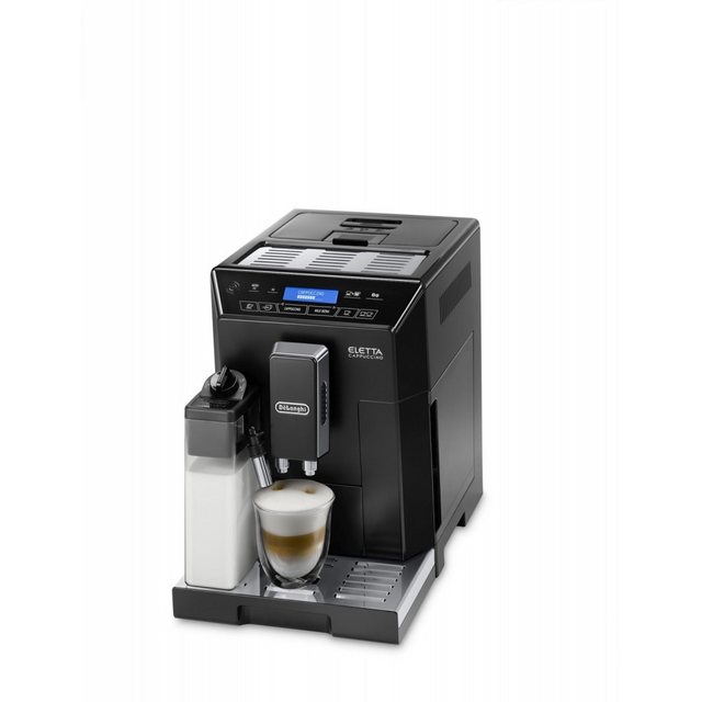 Der DeLonghi ECAM 44.660.B Eletta Cappuccino Kaffee-Vollautomat in hochglanz-schwarz ist die perfekte Ergänzung für Ihre Küche. Mit seinem schräg gestellten Sensorbedienfeld und der Direktwahltaste „Milk Menu“ für Latte Macchiato