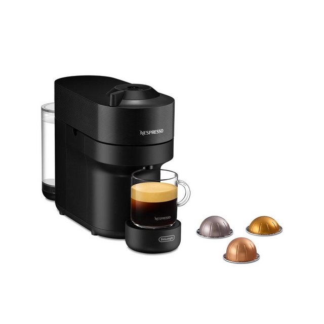 De’Longhi Kaffeepadmaschine Nespresso ENV90.B Vertuo Pop Kapselmaschine schwarz