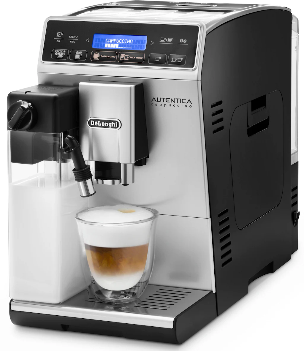 DeLonghi Kaffeevollautomat „Autentica Cappuccino ETAM 29.660.SB“, nur 19,5 cm breit, LatteCrema Milchsystem