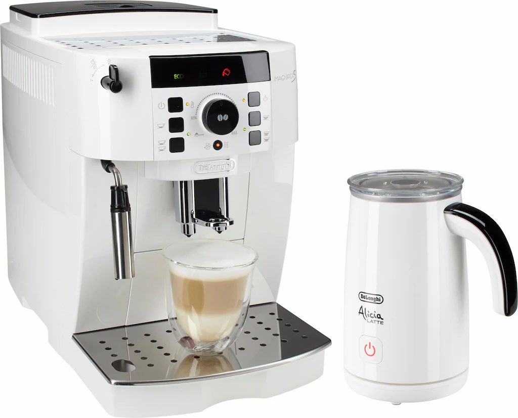 DeLonghi Kaffeevollautomat „Magnifica S ECAM 21.118.W“, inkl. Milchaufschäumer im Wert von UVP 89,99